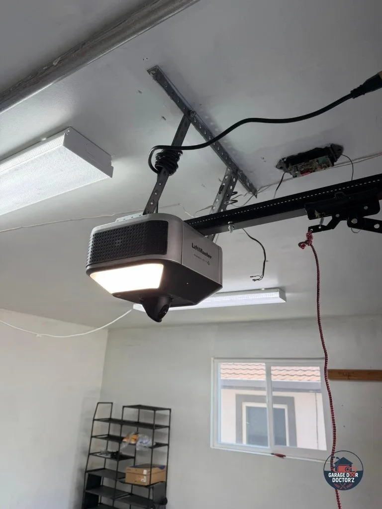 A smart opener installed and programmed, app pairing included.